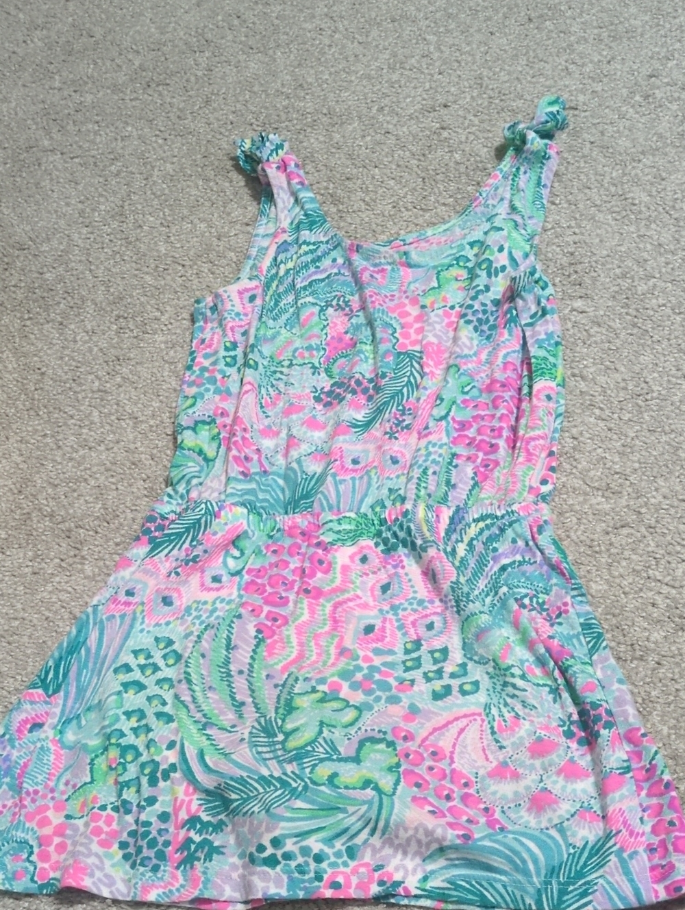 Lilly Pulitzer Aqua, Mint & Bright Pink Tropical Shell Skort Jumper